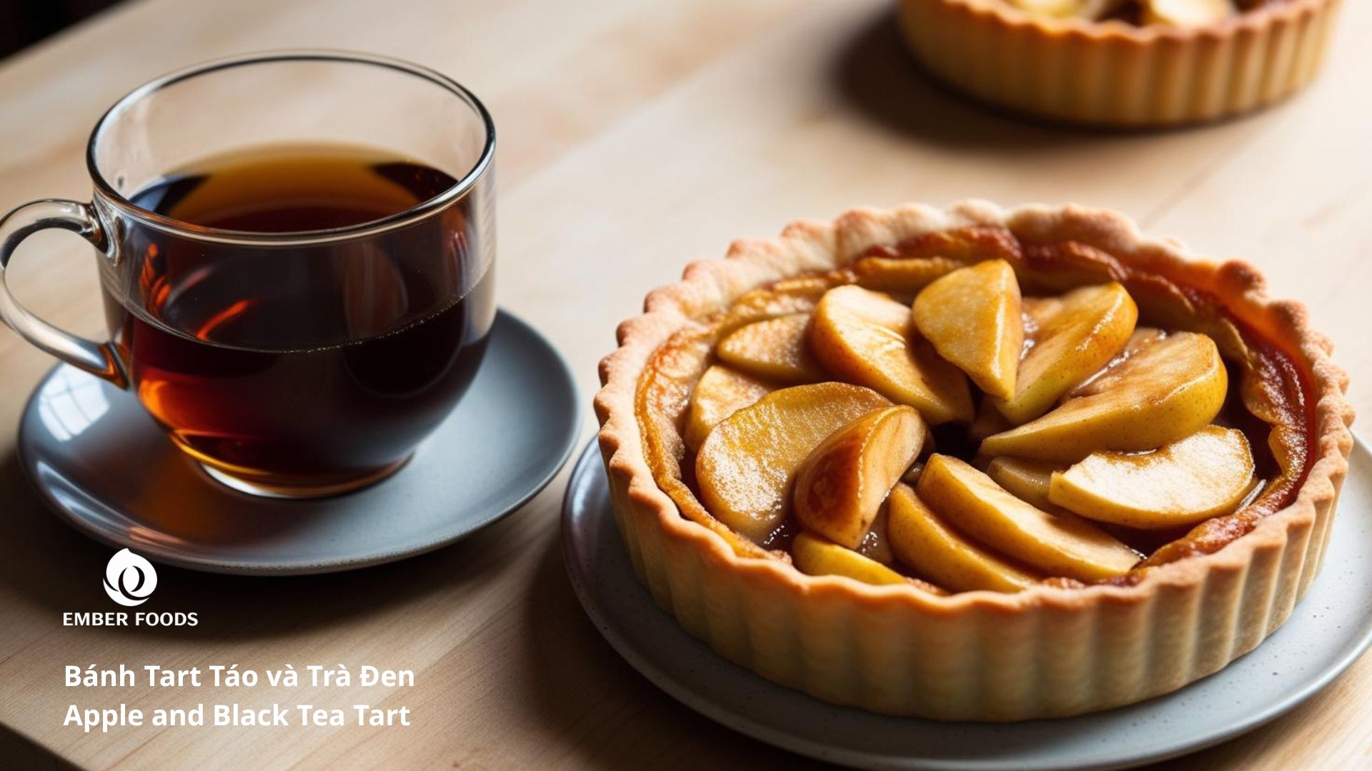 Bánh Tart Táo và Trà Đen - Apple and Black Tea Tart
