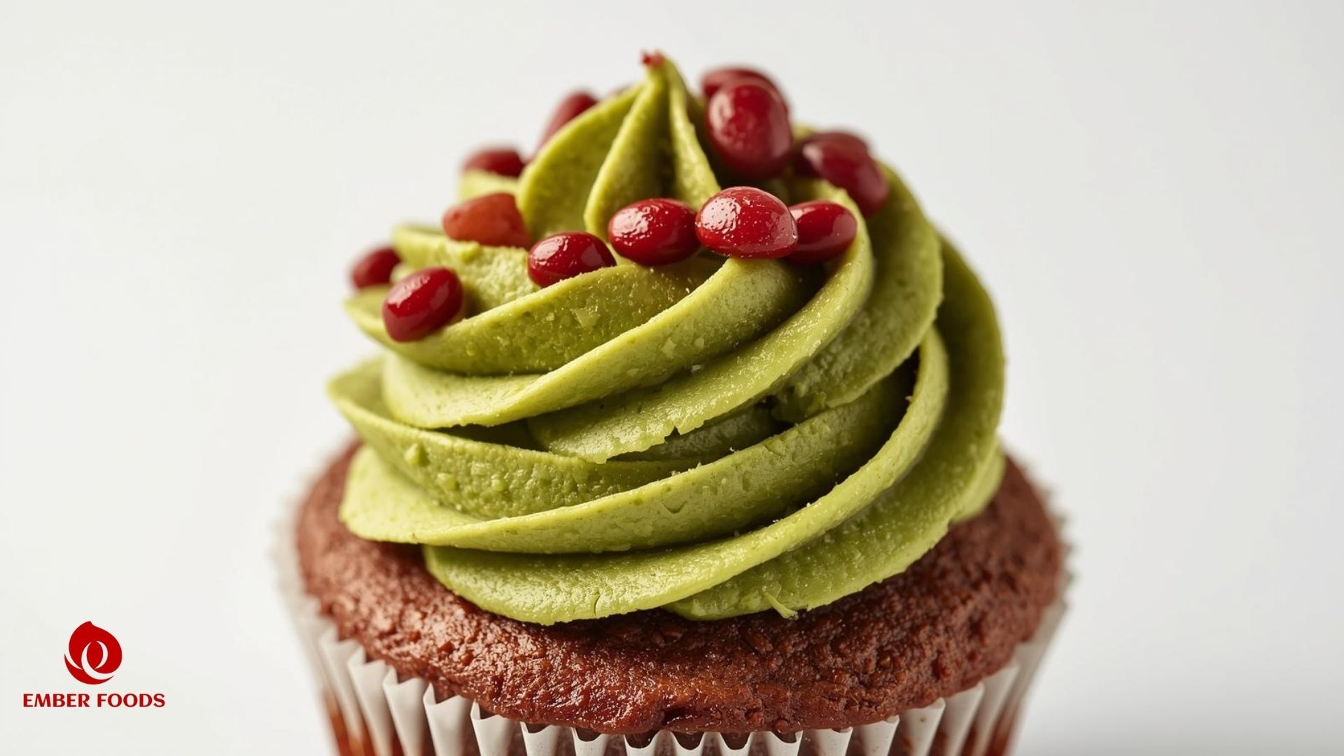 Bánh cupcake matcha đậu đỏ Matcha red bean cupcake