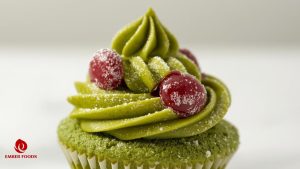 Banh Cupcake Matcha Dau Do Gia Si Chuan An Toan Thuc Pham Red Bean Matcha Cupcakes Wholesale Price Food Safety Standard