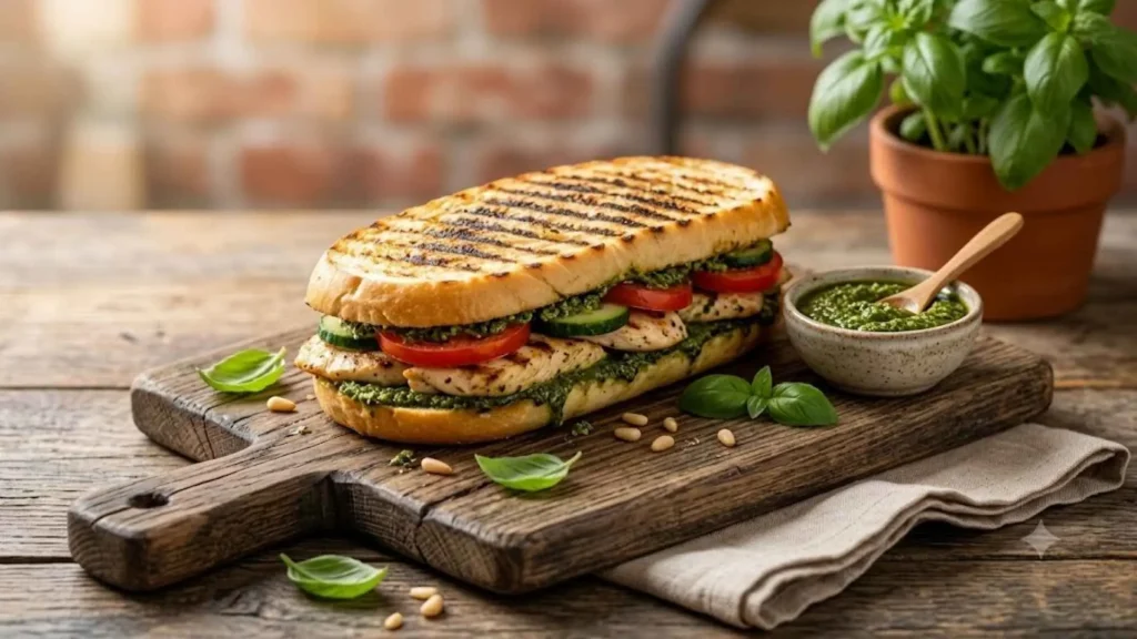 Bánh Panini Gà Sốt Pesto GIÁ SỈ HCM (4)