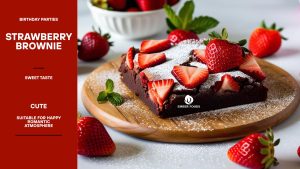 Brownie Dau Phu Hop Voi Tiec Sinh Nhat Su Kien Thieu Nhi Tiec Dinh Hon Strawberry Brownie Is Suitable For Birthday Party Childrens Event Engagement Party.jpg