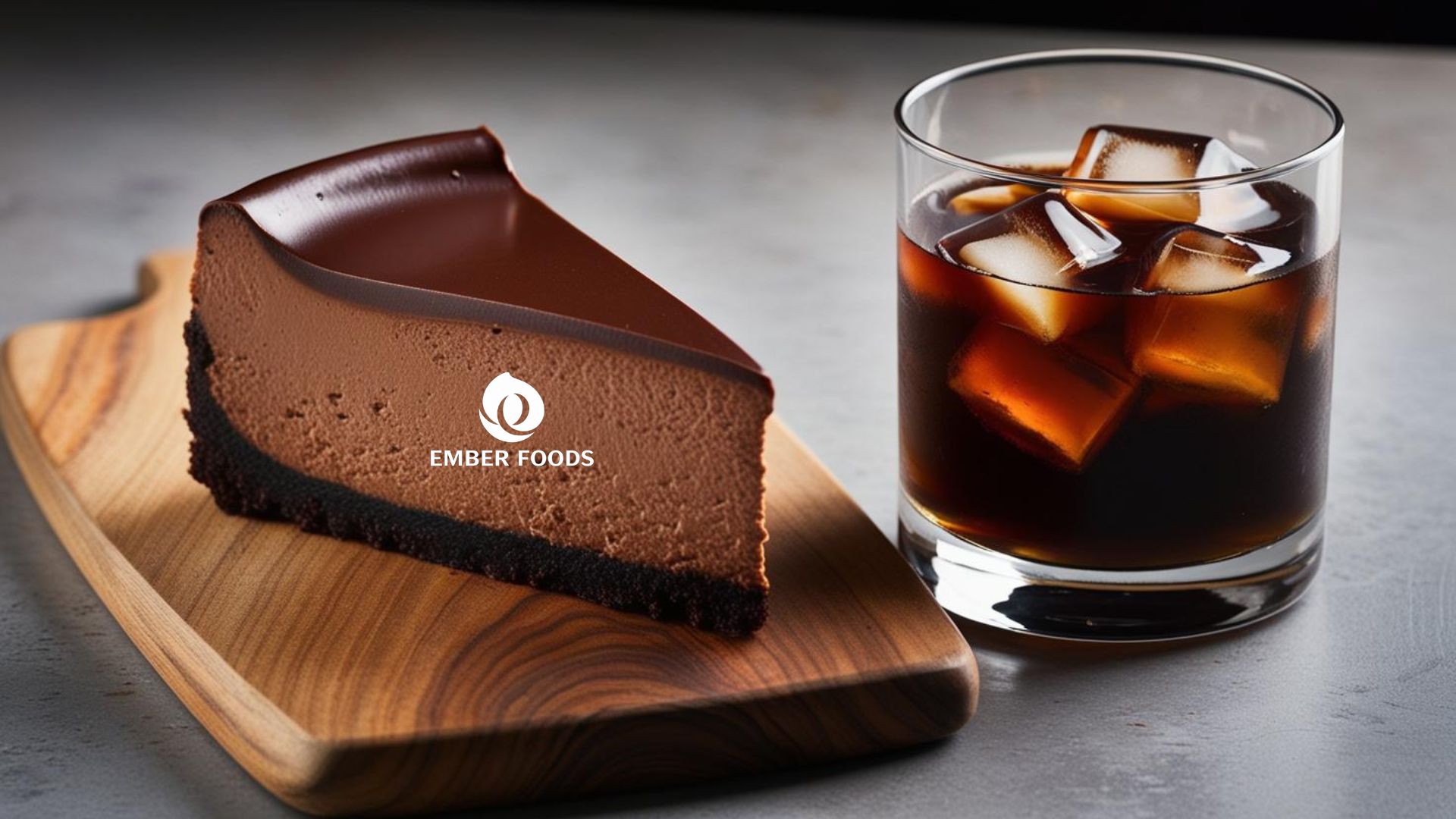 Cheesecake socola và Cold Brew ít đường - Chocolate Cheesecake and Low Sugar Cold Brew