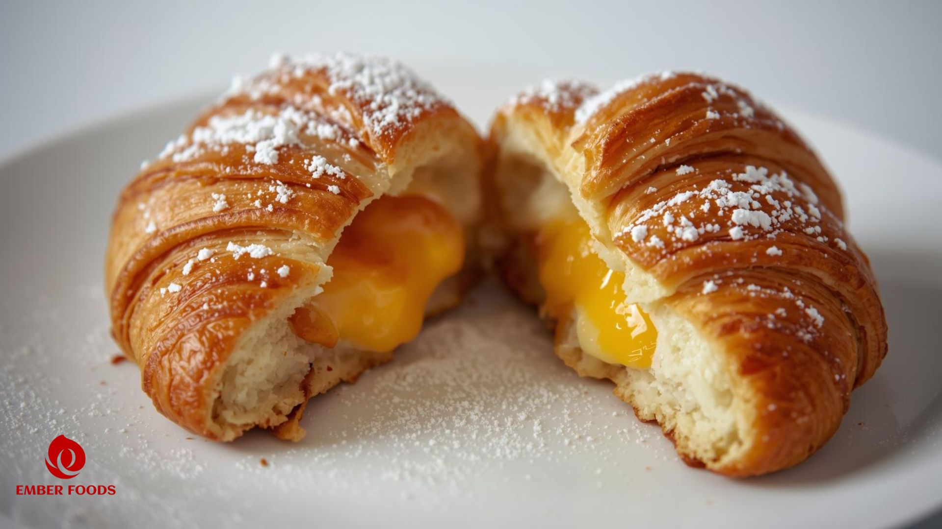 Croissant nhân kem custard, phô mai Giá sỉ cho địa lý bánh lớn nhỏ – Croissant with custard cream and cheese Wholesale price for large and small bakery locations