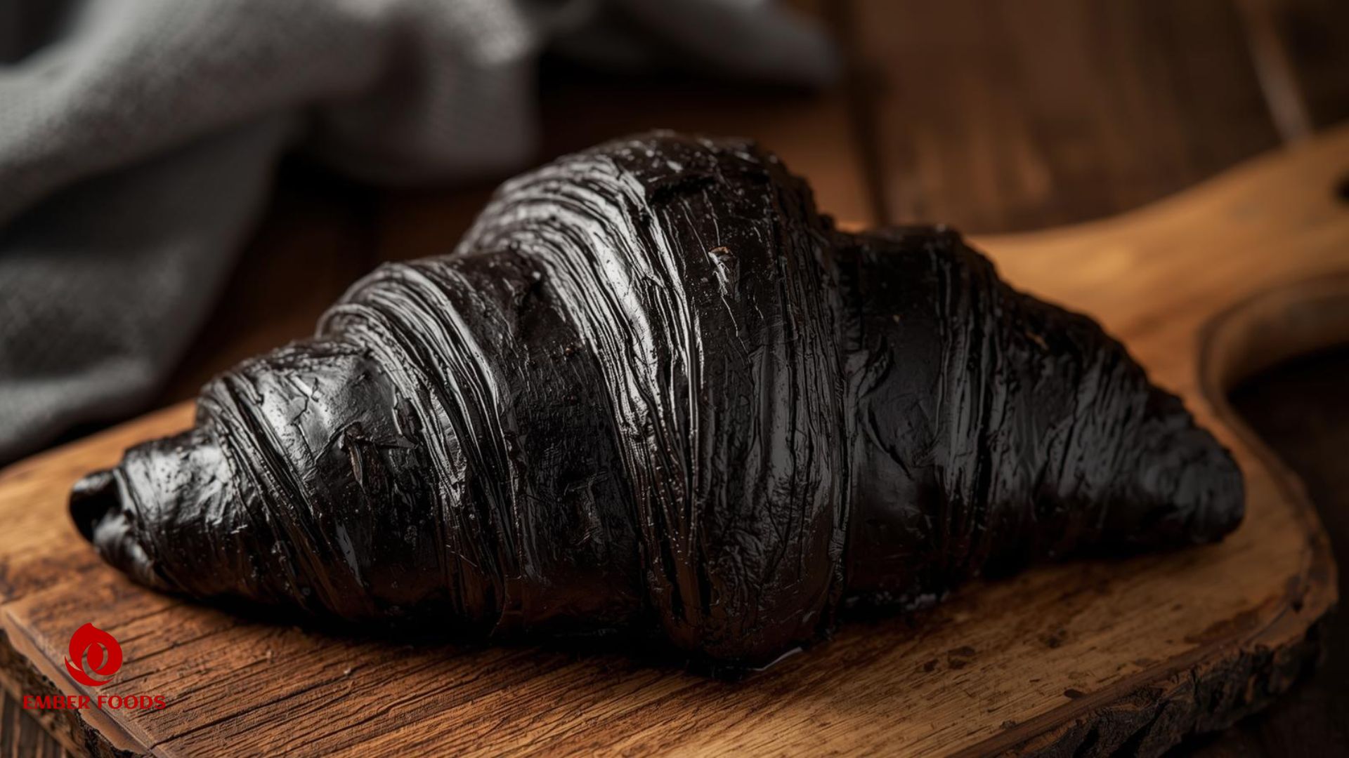 Croissant than tre giá sỉ Quán cà phê và Bakery Wholesale Charcoal Croissant for Cafes and Bakeries