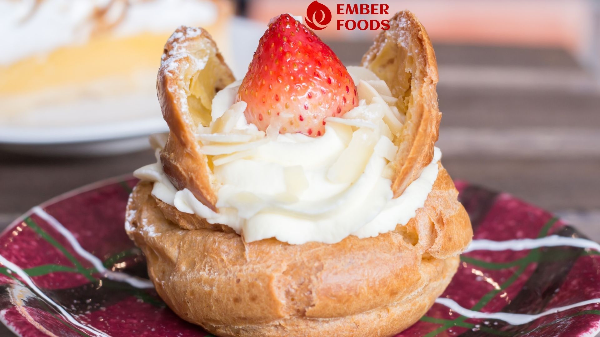Fresh Strawberry Cream Puff, Strawberry Yogurt Cream Puff, Strawberry Cheesecake Cream Puff, Mini Strawberry Cream Puff