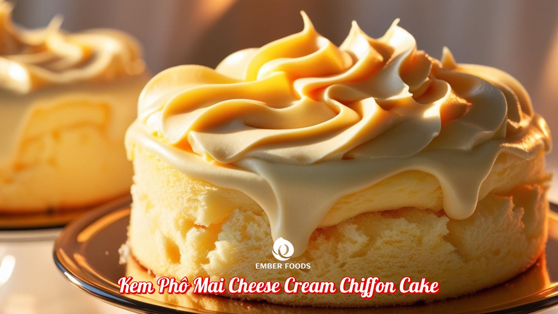 Kem Phô Mai Cheese Cream Chiffon Cake