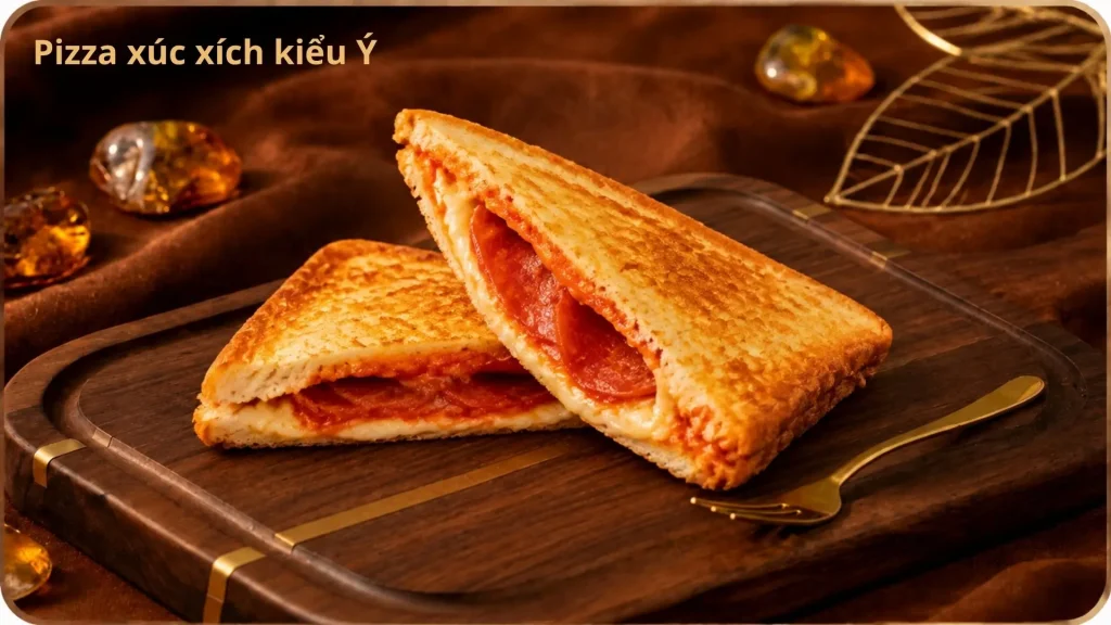 Toastie Pizza Xúc Xích Kiểu Ý